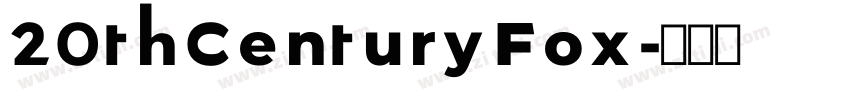 20th Century Fox字体转换